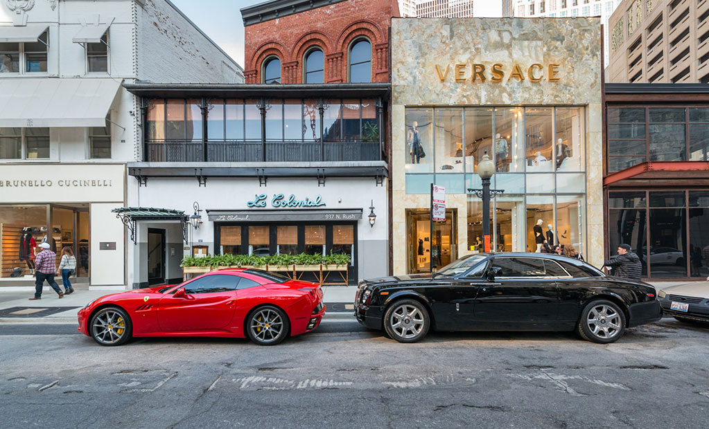 Versace storefront exterior