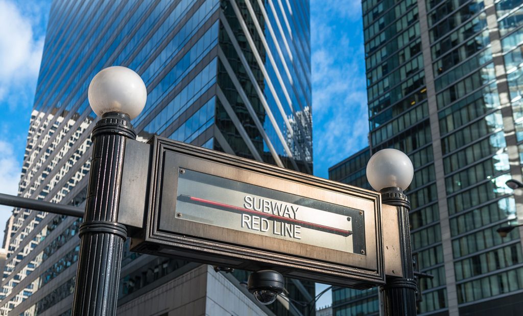 Subway Red Line entrance